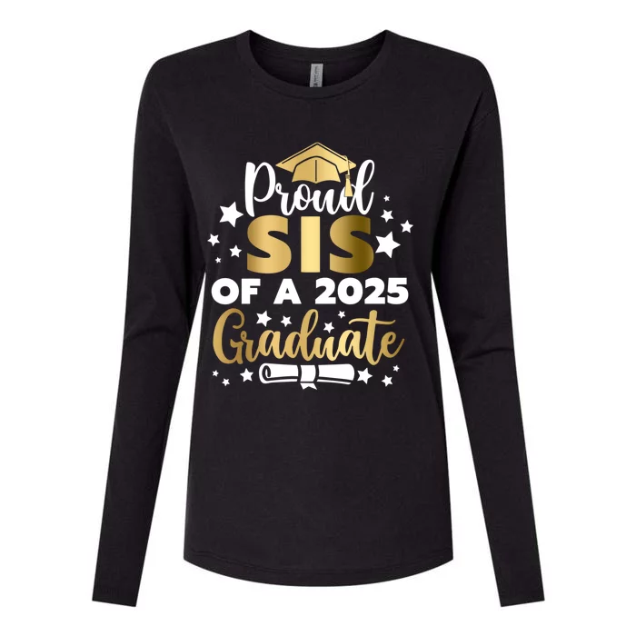 Proud Sis Of A 2025 Graduate Sister Senior 2025 Gift Womens Cotton Relaxed Long Sleeve T-Shirt