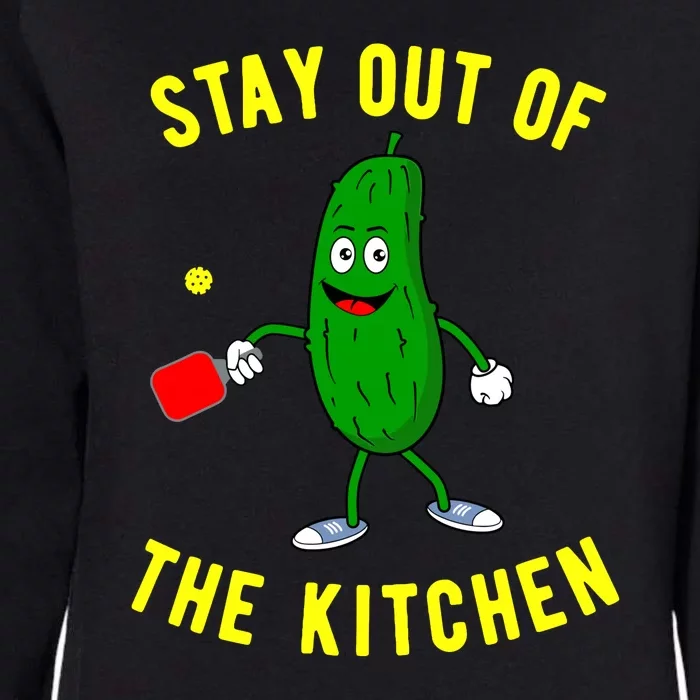 Pickleball Stay Out Of The Kitchen Funny Womens California Wash Sweatshirt