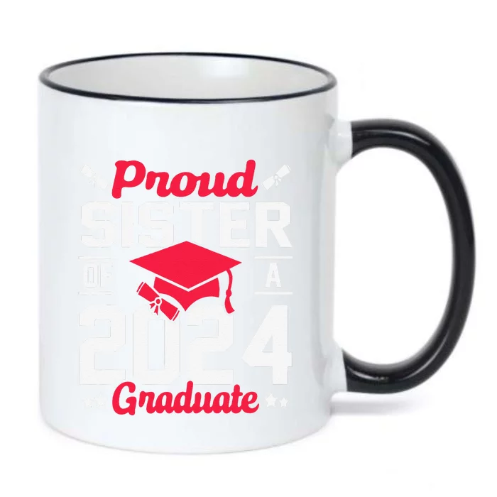 Proud Sister Of A Class Of 2024 Graduate Senior Graduation Black Color Changing Mug