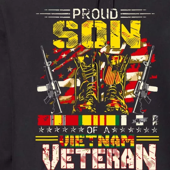 Proud Son Of A Vietnam Veteran, Vietnam War Vet Premium Hoodie