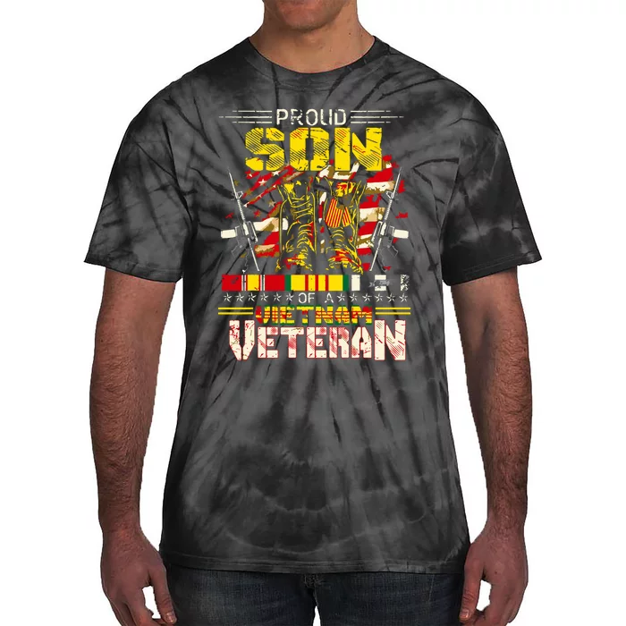 Proud Son Of A Vietnam Veteran, Vietnam War Vet Tie-Dye T-Shirt