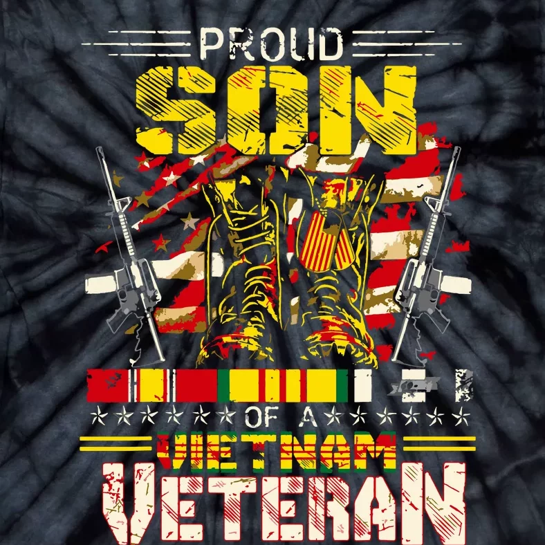 Proud Son Of A Vietnam Veteran, Vietnam War Vet Tie-Dye T-Shirt