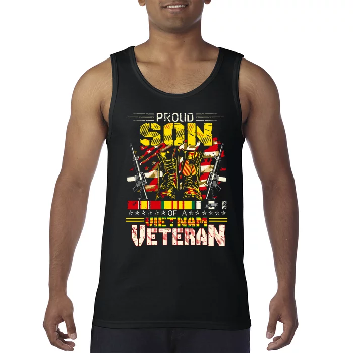 Proud Son Of A Vietnam Veteran, Vietnam War Vet Tank Top