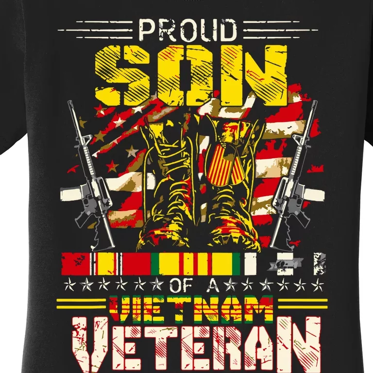 Proud Son Of A Vietnam Veteran, Vietnam War Vet Women's T-Shirt