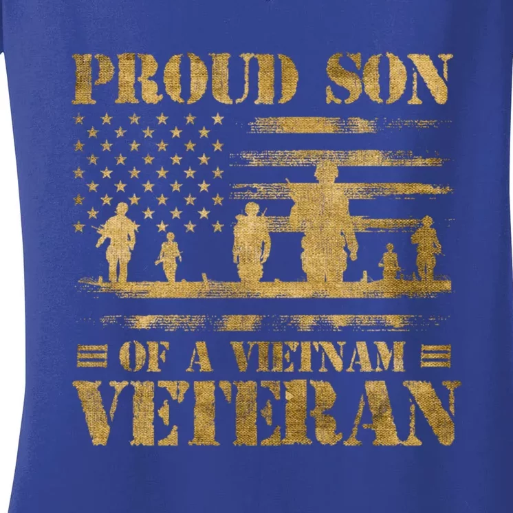 Proud Son Of A Vietnam Veteran Cute Gift Women's V-Neck T-Shirt