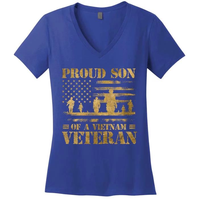 Proud Son Of A Vietnam Veteran Cute Gift Women's V-Neck T-Shirt