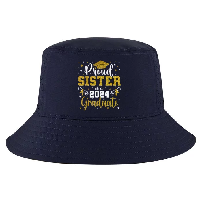 Proud Sister Of A Class Of 2024 Graduate Senior Graduation Cool Comfort Performance Bucket Hat