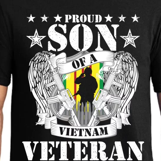 Proud Son Of A Vietnam Veteran Us Patriotic Veteran's Day Gift Pajama Set