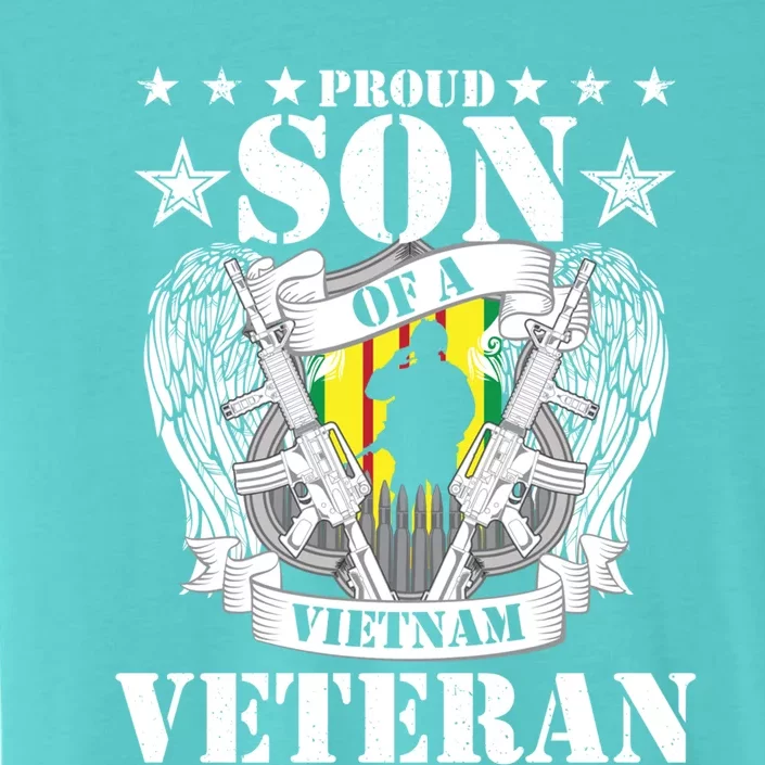 Proud Son Of A Vietnam Veteran Us Patriotic Veteran's Day Gift ChromaSoft Performance T-Shirt