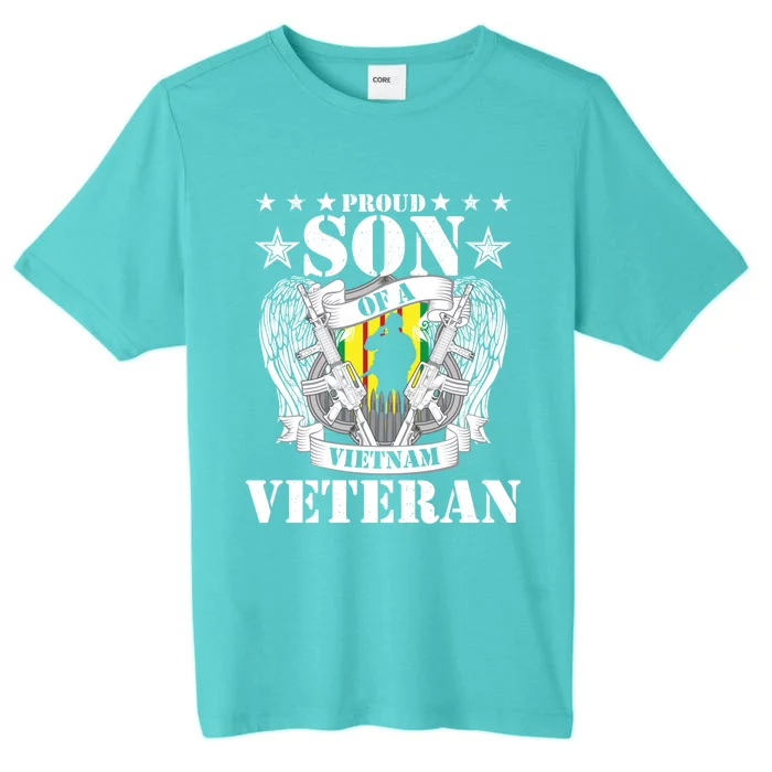 Proud Son Of A Vietnam Veteran Us Patriotic Veteran's Day Gift ChromaSoft Performance T-Shirt