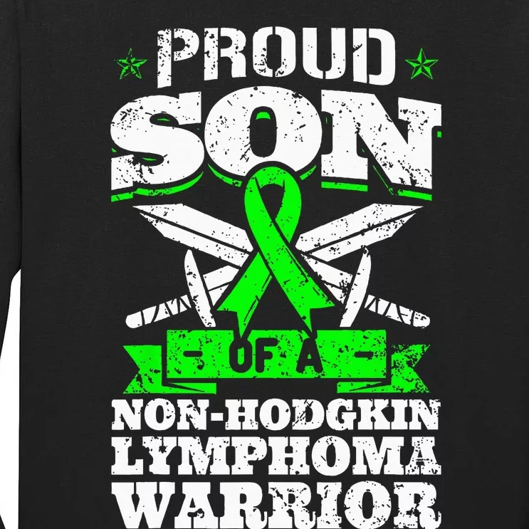 Proud Son Of A Non Hodgkin Lymphoma Warrior Awareness Tall Long Sleeve T-Shirt