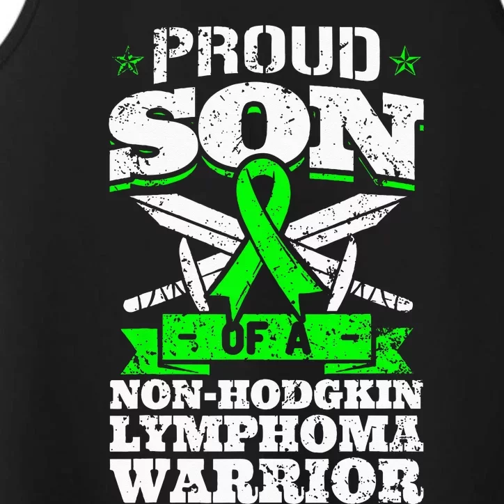 Proud Son Of A Non Hodgkin Lymphoma Warrior Awareness Performance Tank