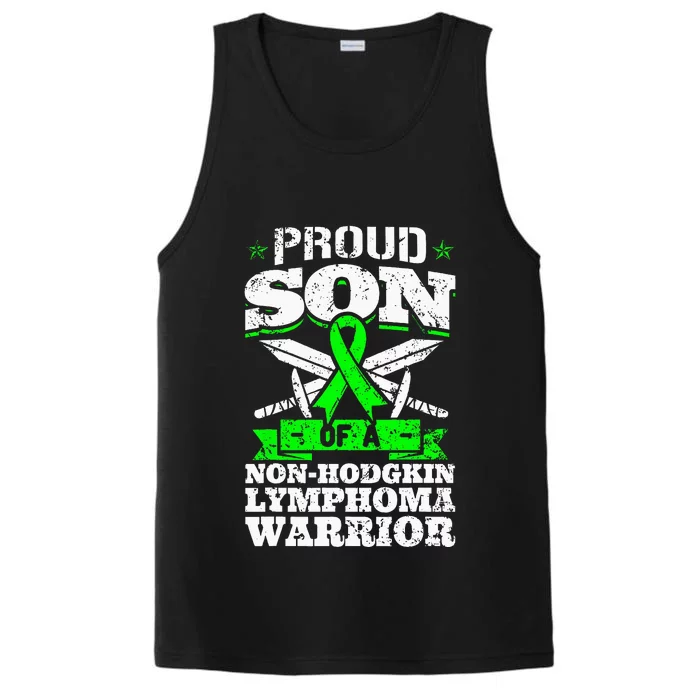 Proud Son Of A Non Hodgkin Lymphoma Warrior Awareness Performance Tank