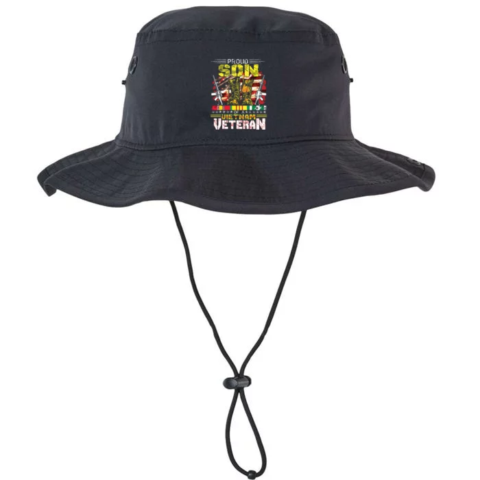 Proud Son Of A Vietnam Veteran Vietnam War Vet Legacy Cool Fit Booney Bucket Hat