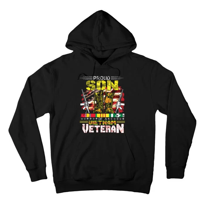 Proud Son Of A Vietnam Veteran Vietnam War Vet Tall Hoodie