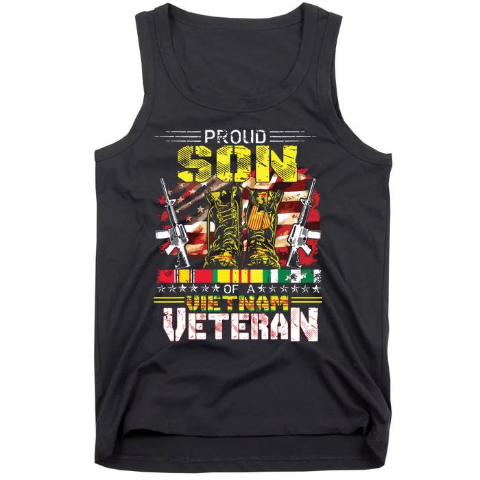 Proud Son Of A Vietnam Veteran Vietnam War Vet Tank Top