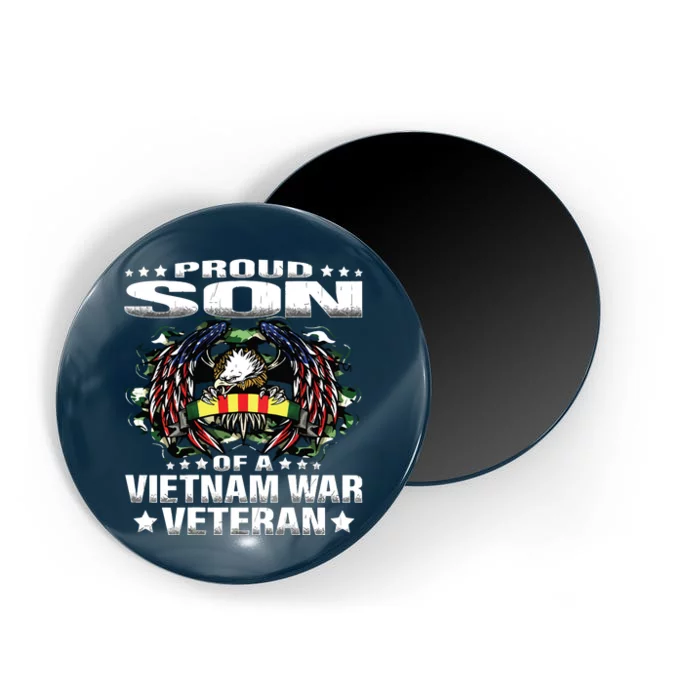 Proud Son Of A Vietnam War Veteran Military Vets Child Gift Magnet