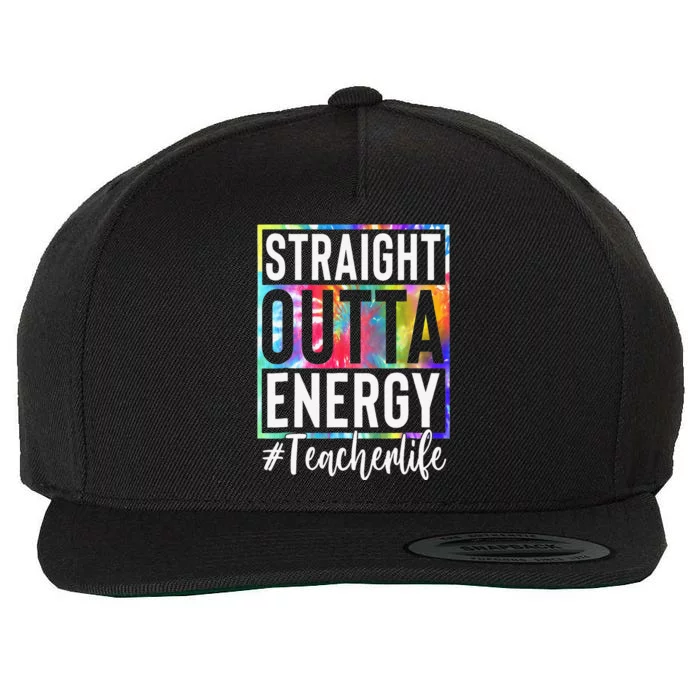 Paraprofessional Straight Outta Energy Teacher Life Gifts Wool Snapback Cap