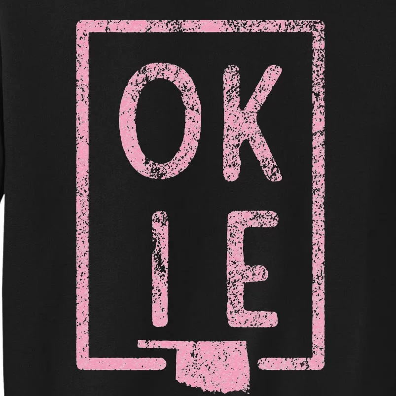 Pink State of Oklahoma Okie Sweatshirt