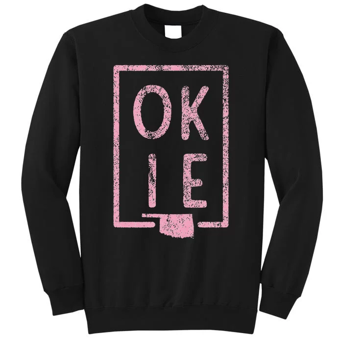 Pink State of Oklahoma Okie Sweatshirt