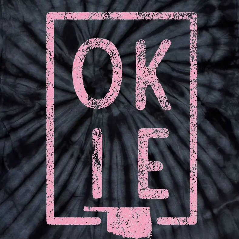 Pink State of Oklahoma Okie Tie-Dye T-Shirt