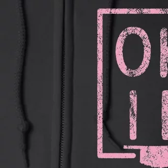 Pink State of Oklahoma Okie Full Zip Hoodie