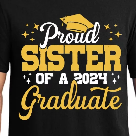 Proud Sister Of A Class Of 2024 Graduate Senior Sister 24 Pajama Set