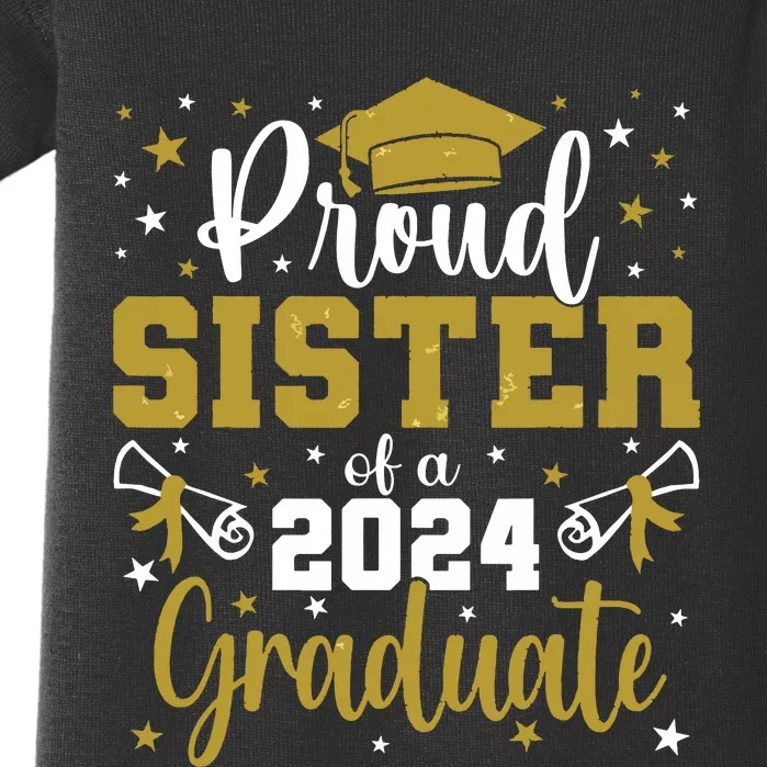 Proud Sister Of A Class Of 2024 Graduate Senior Graduation Baby Bodysuit