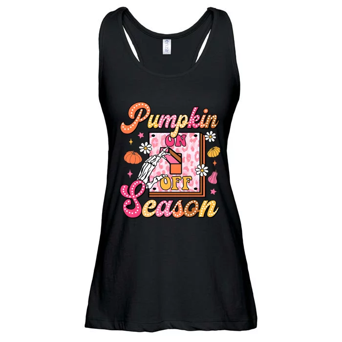 Pumpkin Season On Off Fall Vibes Ladies Essential Flowy Tank