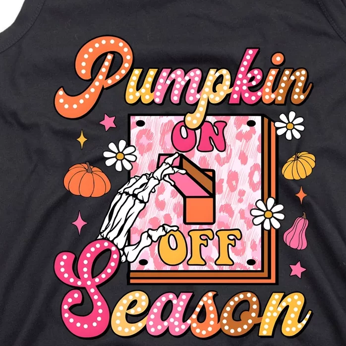 Pumpkin Season On Off Fall Vibes Tank Top