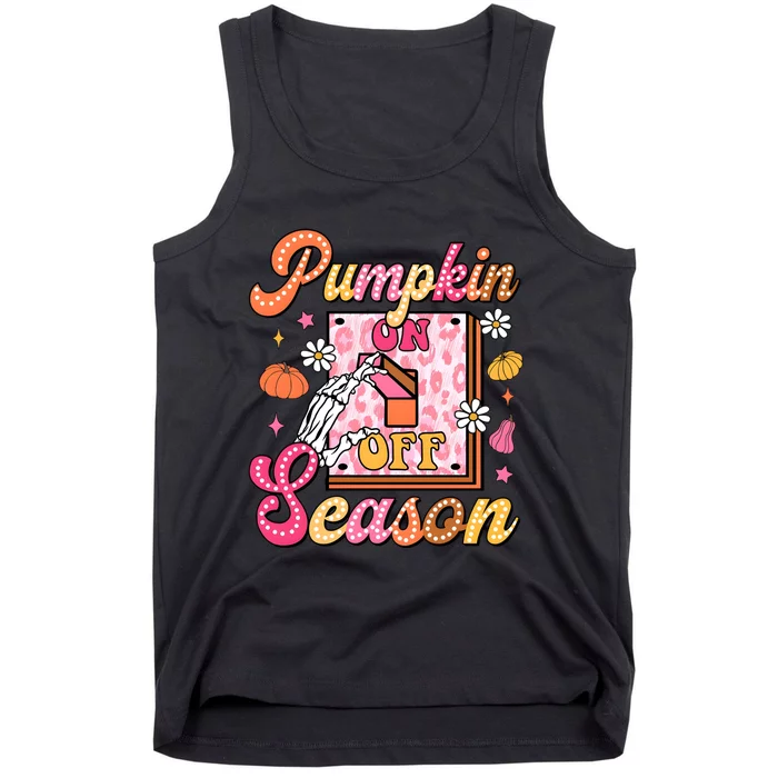 Pumpkin Season On Off Fall Vibes Tank Top