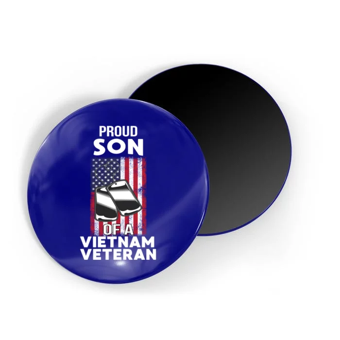 Proud Son Of A Vietnam Veteran Soldier Pride Veterans Day Funny Gift Magnet