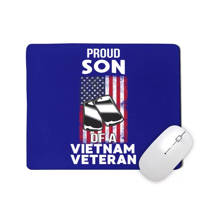 Proud Son Of A Vietnam Veteran Soldier Pride Veterans Day Funny Gift Mousepad