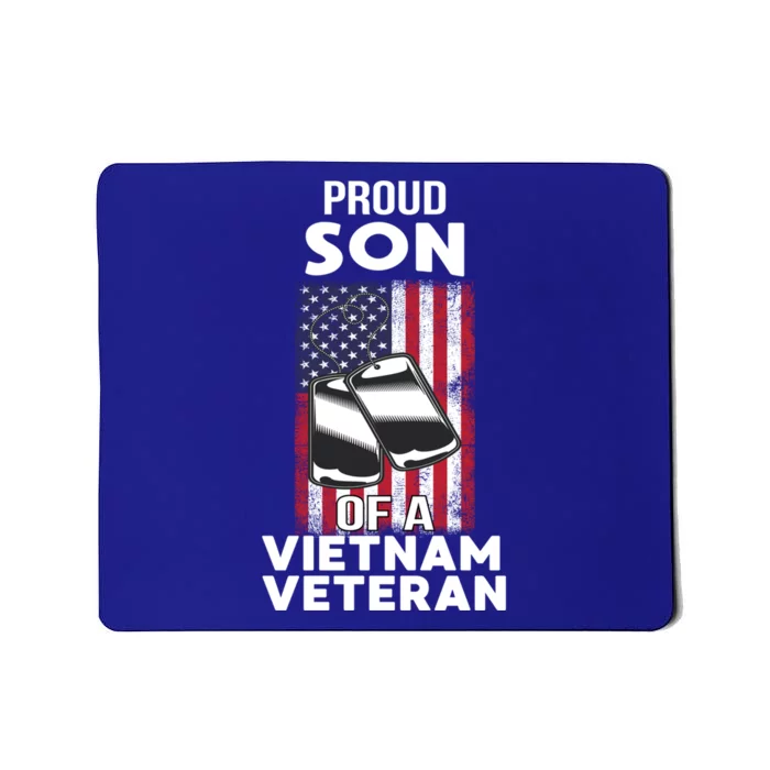 Proud Son Of A Vietnam Veteran Soldier Pride Veterans Day Funny Gift Mousepad