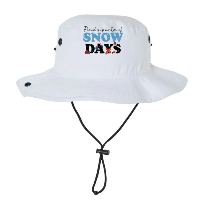 Proud Supporter Of Snow Days Funny Winter Legacy Cool Fit Booney Bucket Hat