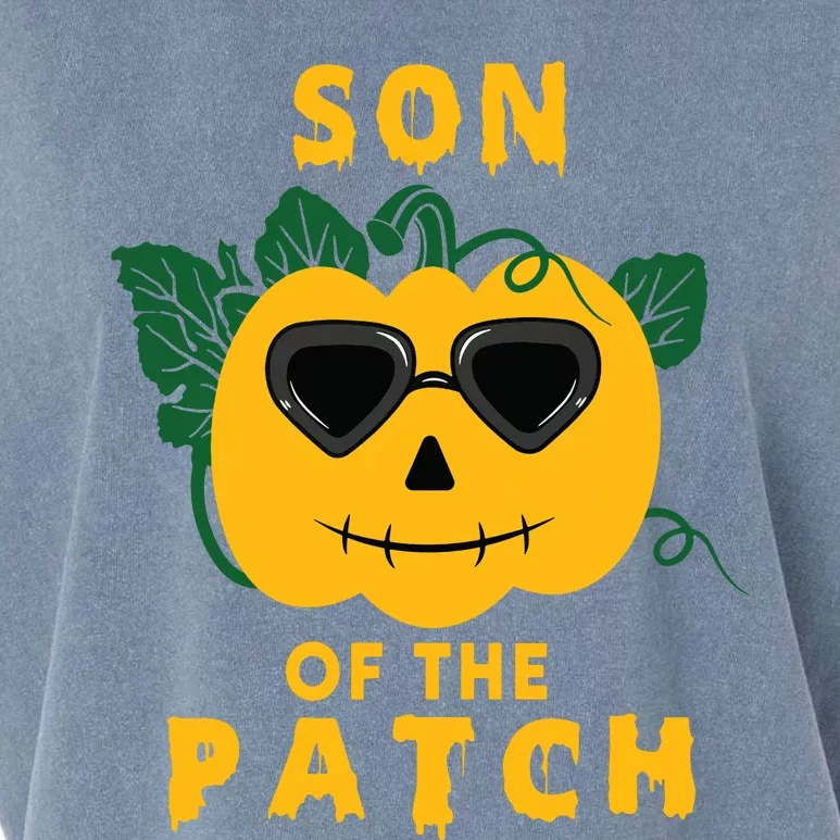 Pumpkin Son Of The Patch Halloween Matching Family Pj Garment-Dyed Women's Muscle Tee