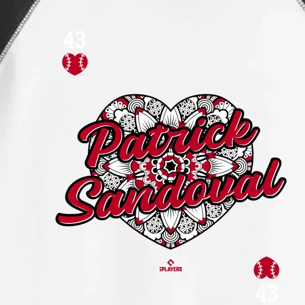 Patrick Sandoval Of Hearts Los Angeles Baseball Valentines Gift Toddler Fine Jersey T-Shirt