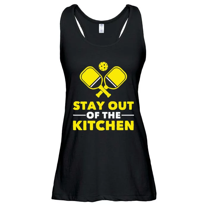 Pickleball Stay Out Of The Kitchen Ladies Essential Flowy Tank