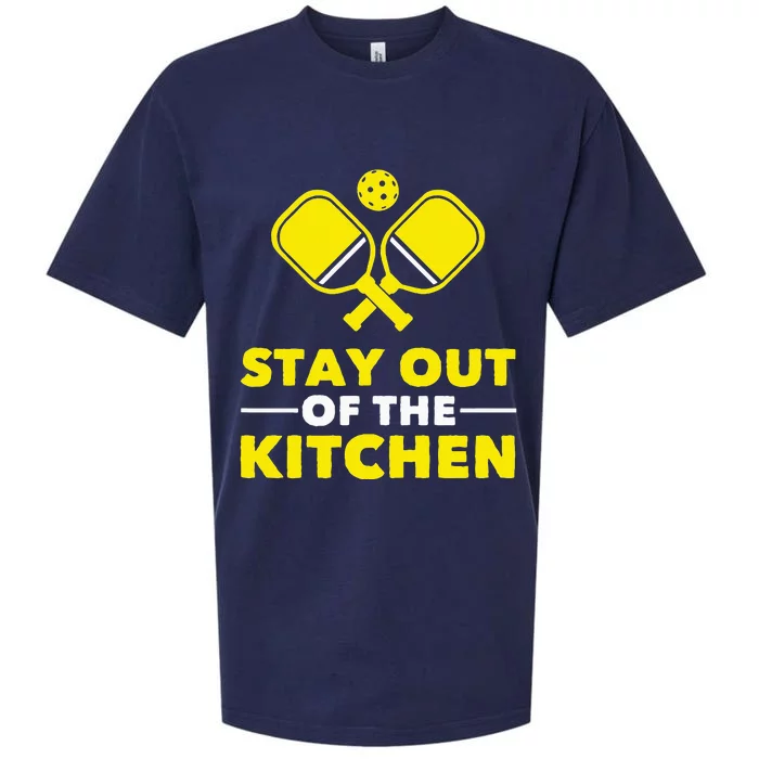 Pickleball Stay Out Of The Kitchen Sueded Cloud Jersey T-Shirt