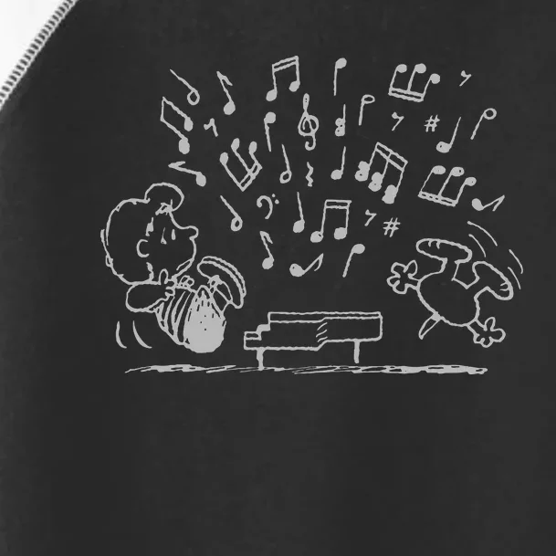 Peanuts Schroeder Playing Piano Toddler Fine Jersey T-Shirt