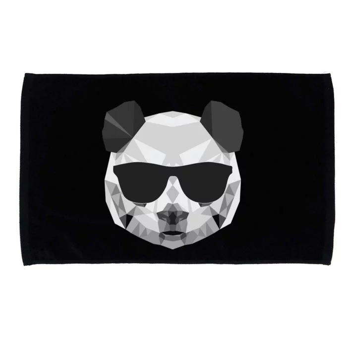 Panda Shirts Panda Polygonal Shirts Microfiber Hand Towel