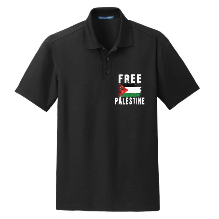 Palestine Strong . Dry Zone Grid Performance Polo