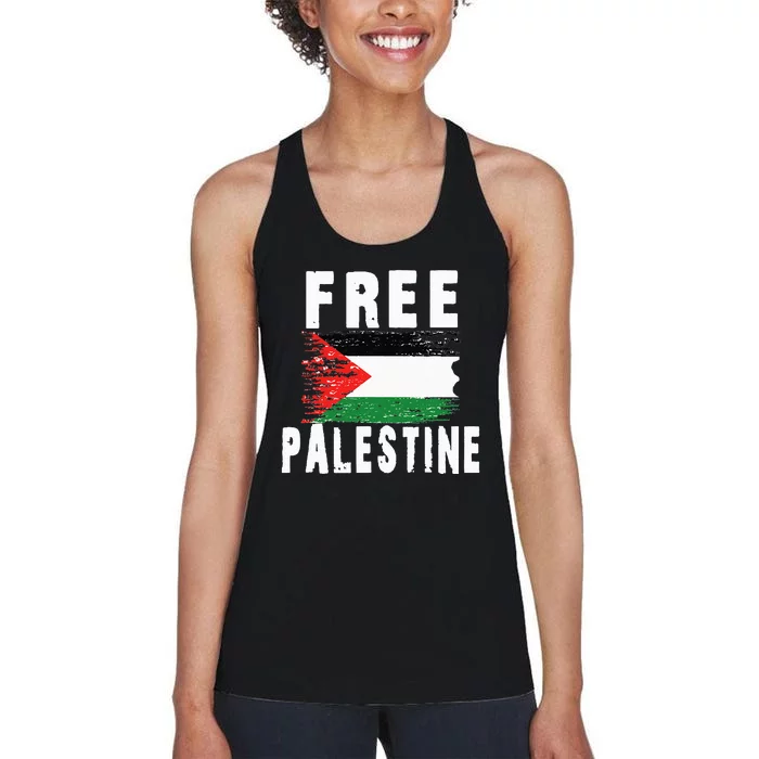 Palestine Strong . Women's Racerback Tank