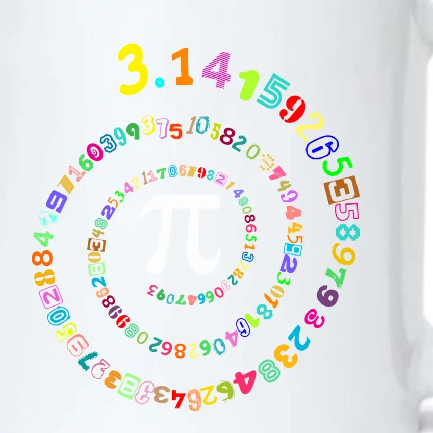 Pi Spiral Pi Day Cool Gift Funny Gift Black Color Changing Mug