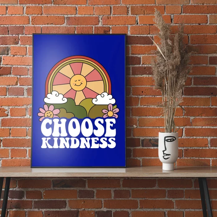 Positive Sun Peace Hippie Choose Kindness Earth Day Gift Poster