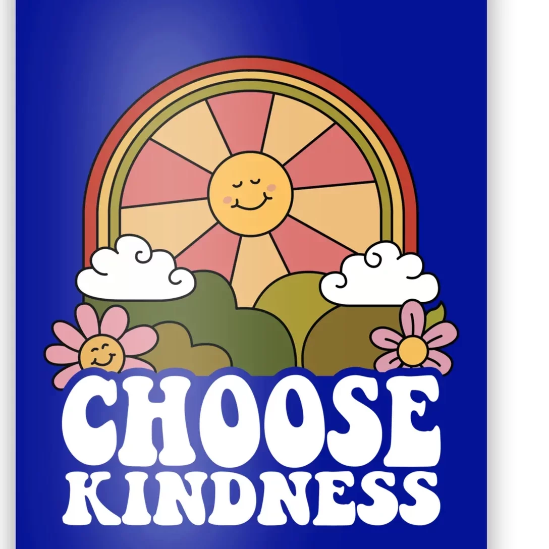 Positive Sun Peace Hippie Choose Kindness Earth Day Gift Poster