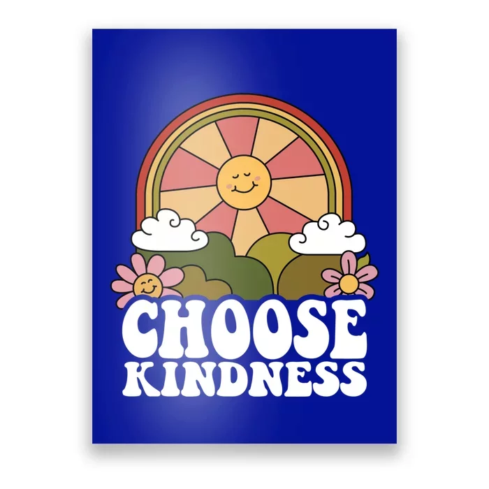 Positive Sun Peace Hippie Choose Kindness Earth Day Gift Poster