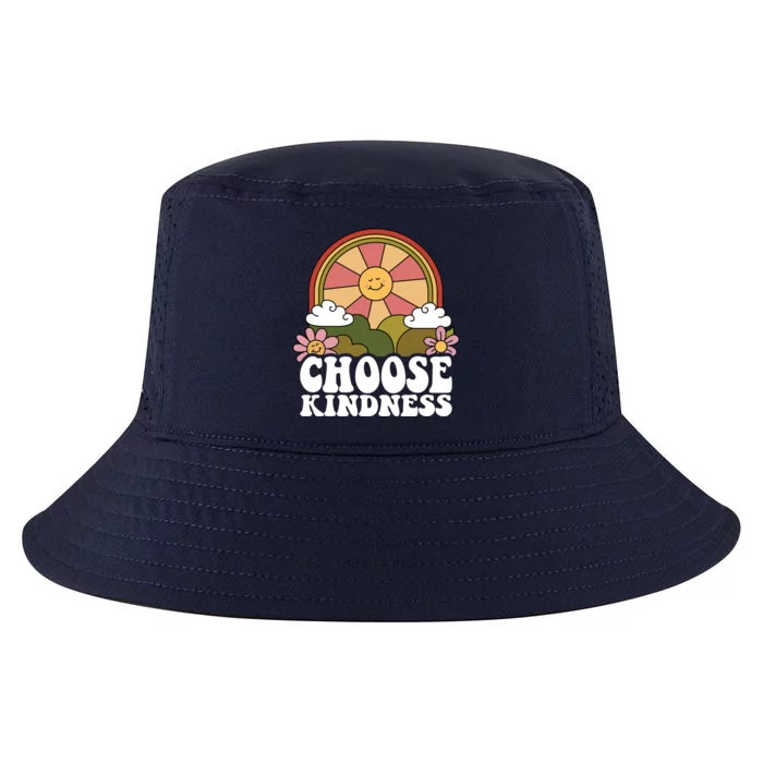 Positive Sun Peace Hippie Choose Kindness Earth Day Gift Cool Comfort Performance Bucket Hat