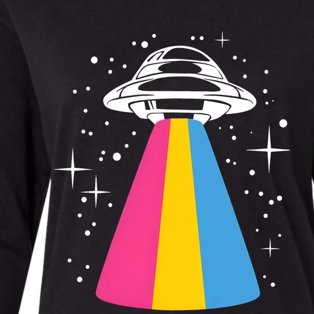 Pan Spaceship Pansexual Pride Lgbt Lgbtq Month Womens Cotton Relaxed Long Sleeve T-Shirt