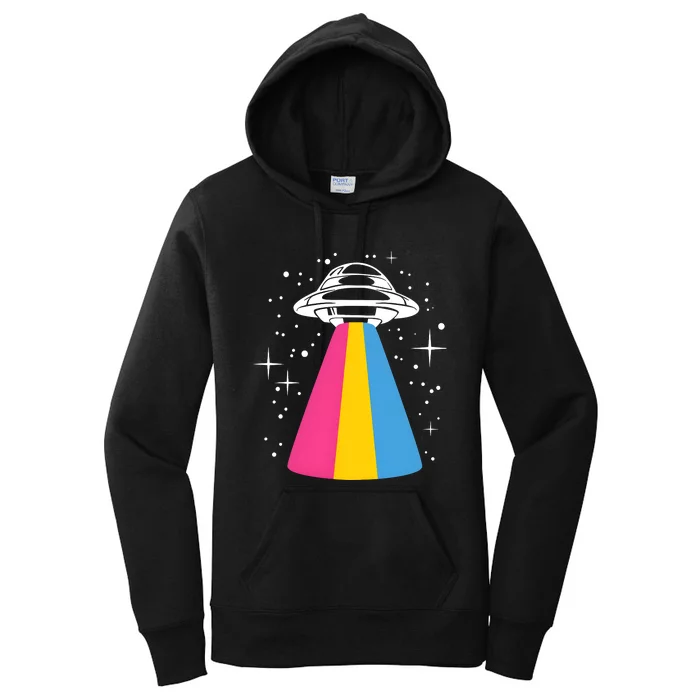 Pan Spaceship Pansexual Pride Lgbt Lgbtq Month Women's Pullover Hoodie